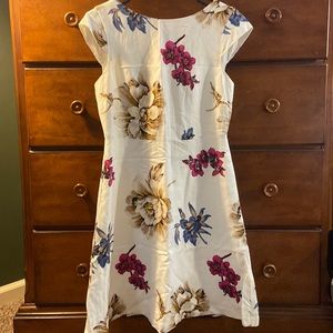 Ann Taylor Factory a-line linen floral dress, like new!